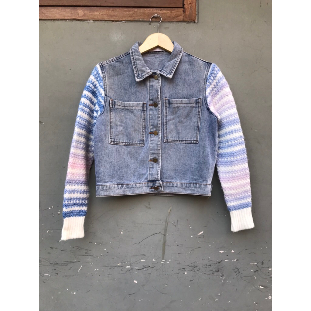 -jeans crop-preloved jaket jeans-preloved jeans 2tone-preloved knit mix jeans-pl jaket jeans-jaket j