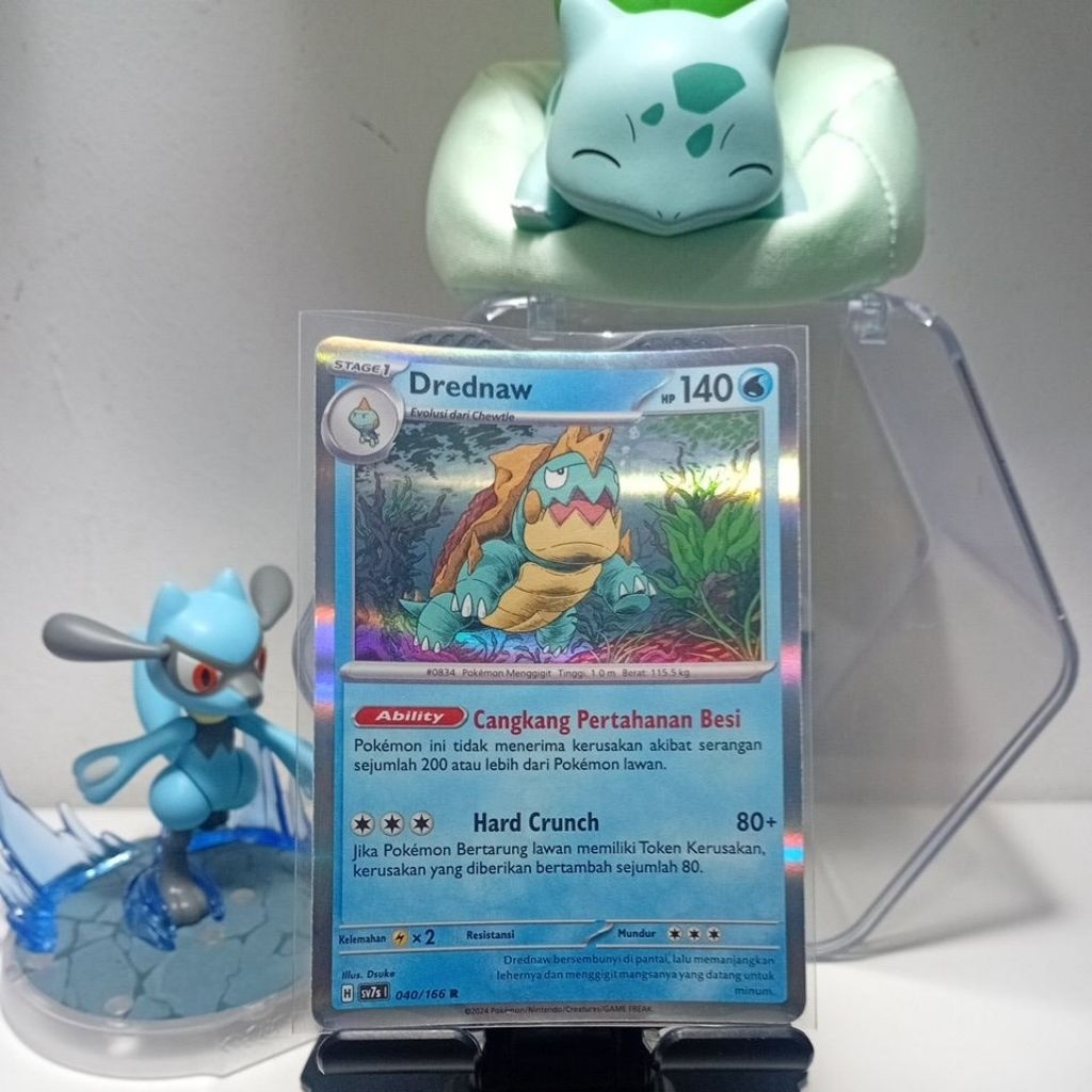 kartu pokemon drednaw holo, mamoswine holo (free inner sleeve)