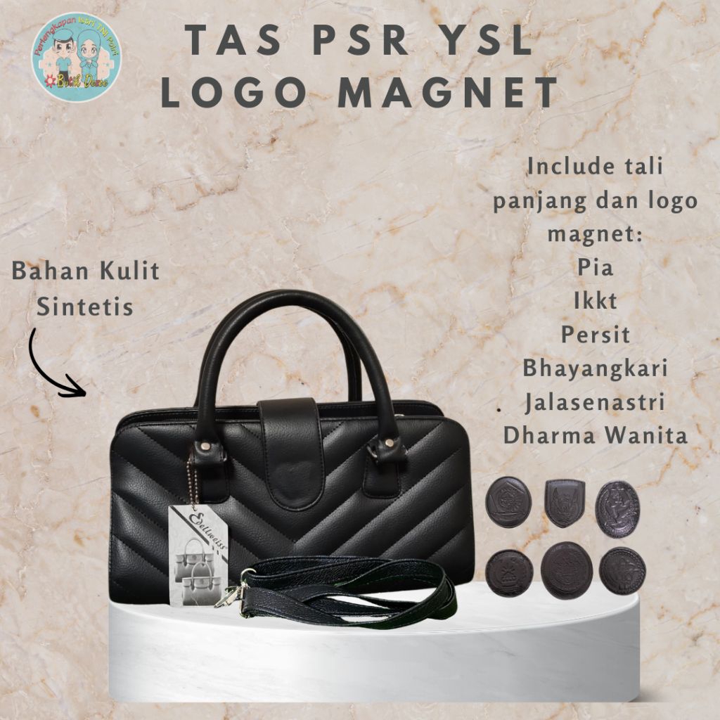 TAS PSR YSL/BONI*A LOGO MAGNET BHAYANGKARI PIA PERSIT IKKT JALASENASTRI