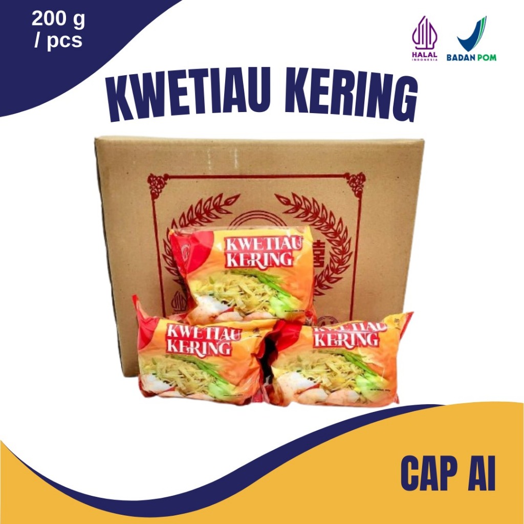 Kwetiau Kering AI Kemasan Premium (isi 30 pcs)
