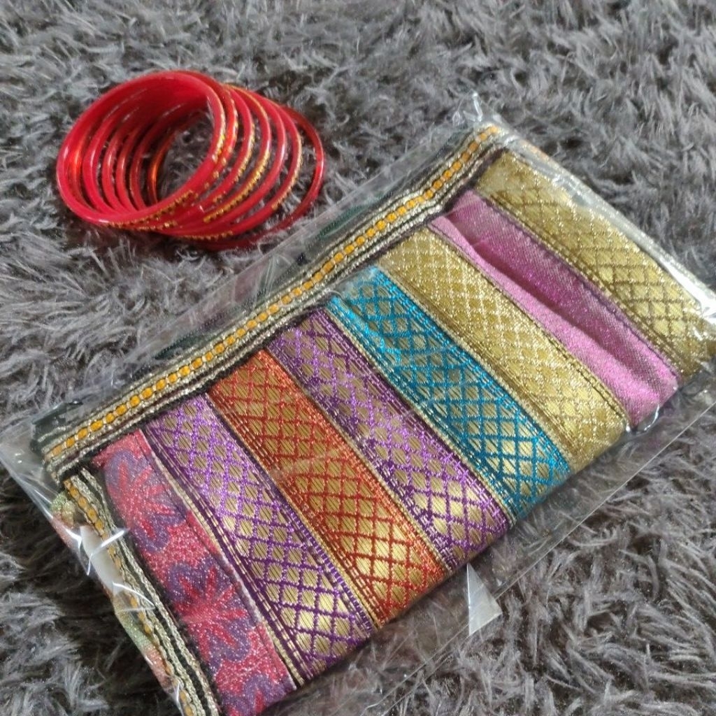 dompet pakistan dan gelang kaca india