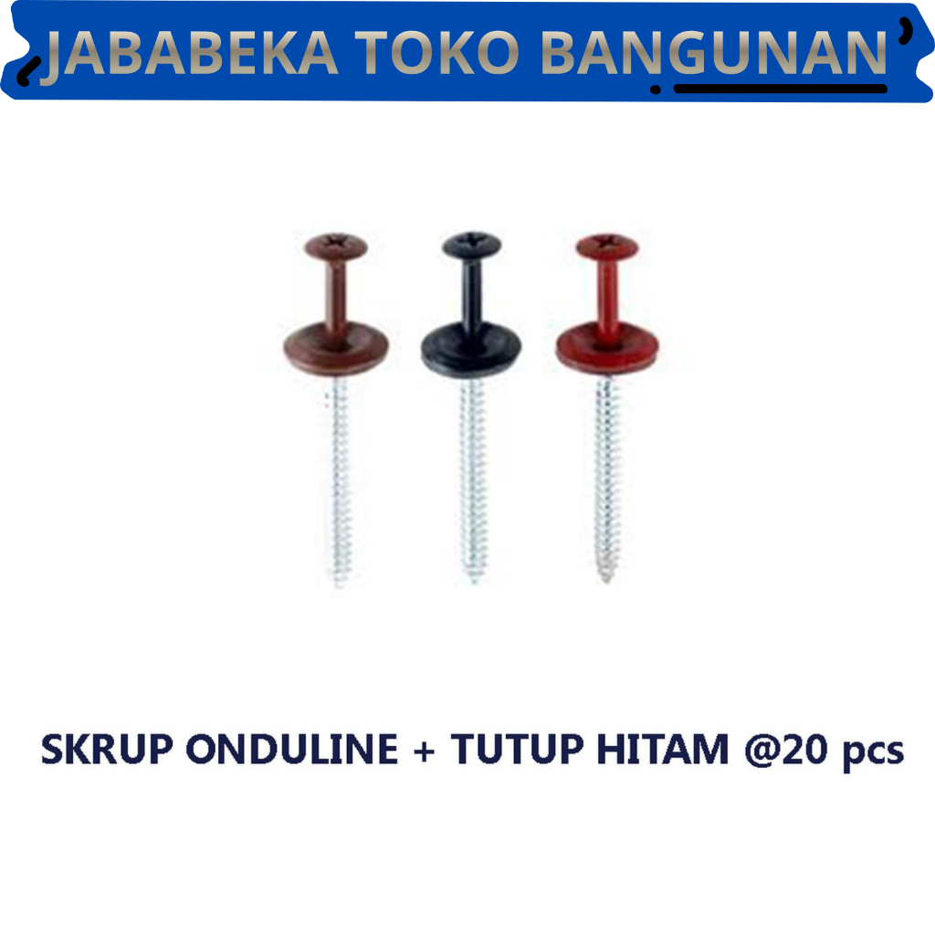 SKRUP ONDULINE + TUTUP MERAH Isi 20 pcs (COD)