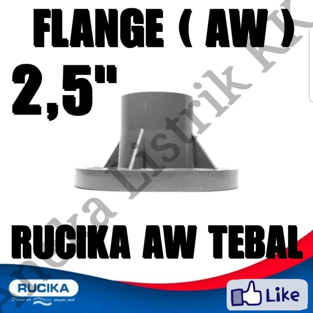 RUCIKA SAMBUNGAN PIPA PVC FLANGE 2,5" FLEN 2,5INCH 2,5 INCH ABU TEBAL