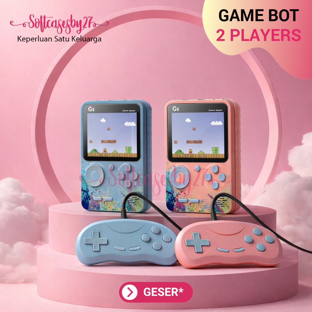 Portable G5 Game Player Gameboy Retro 500 in 1 Konsol Game Console Mendukung 2 Player Gembot Game Te