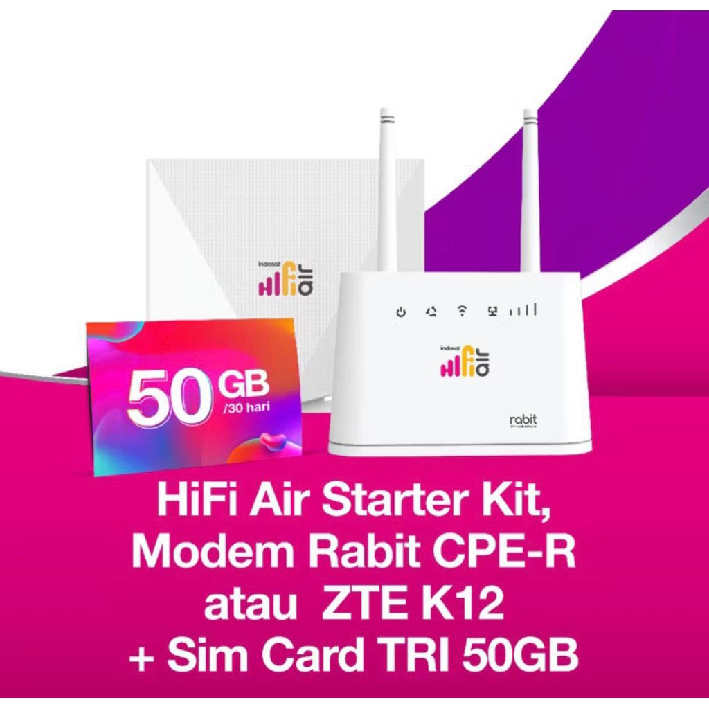 INDOSAT HIFI AIR: MODEM + SIM CARD TRI