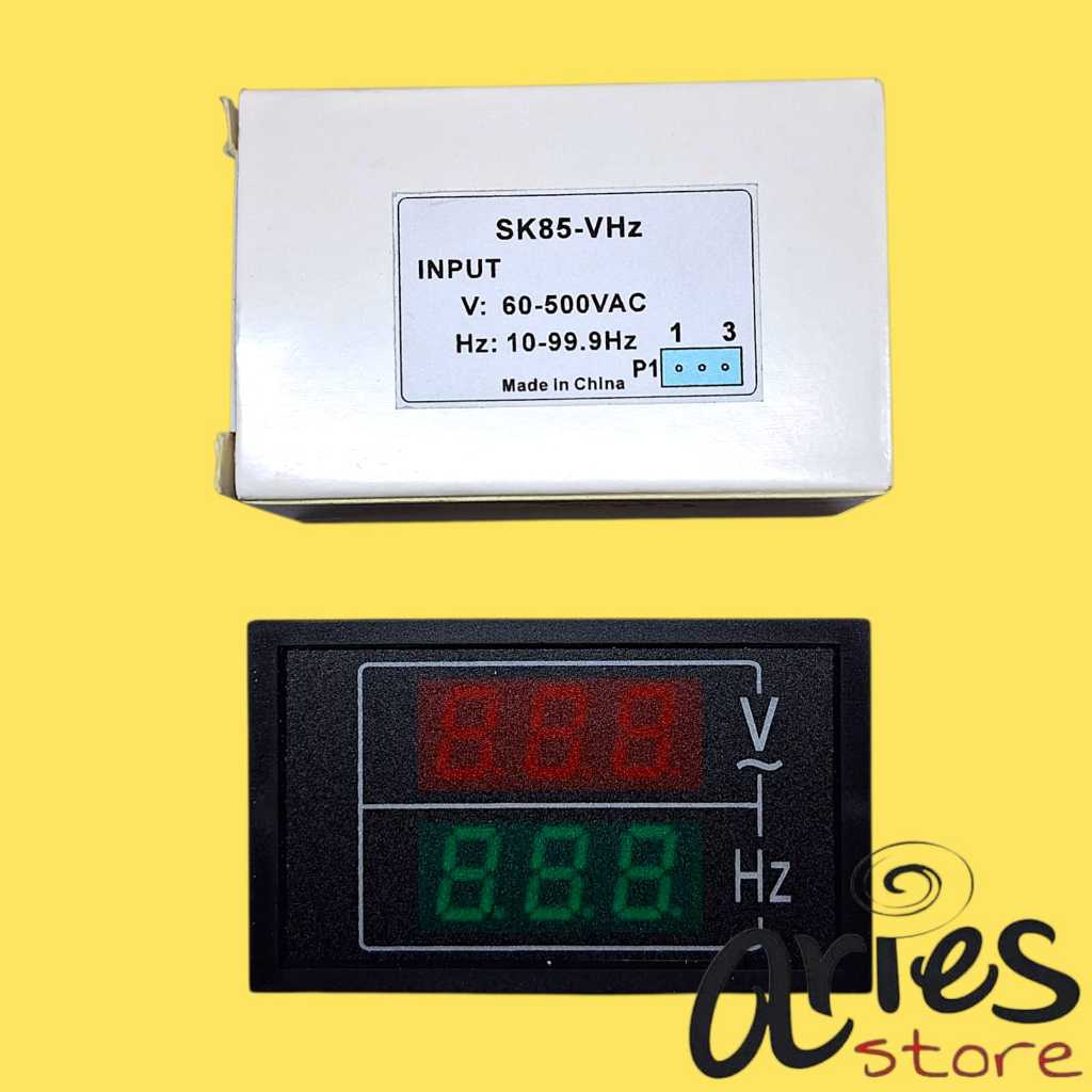VOLT METER AC 220V DAN HZ METER TIPIS
