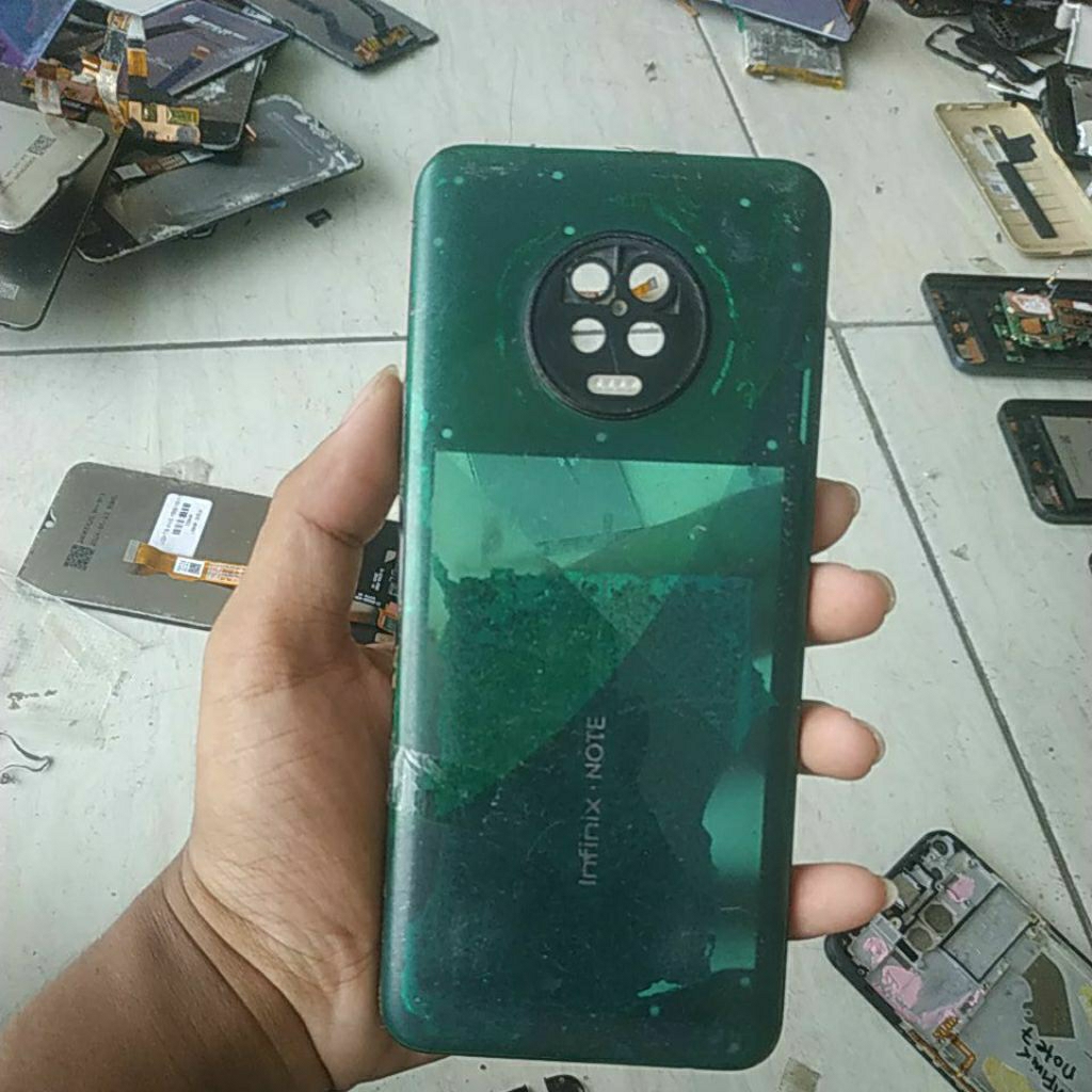 backdoor bekas Infinix note 7 cek deskripsi