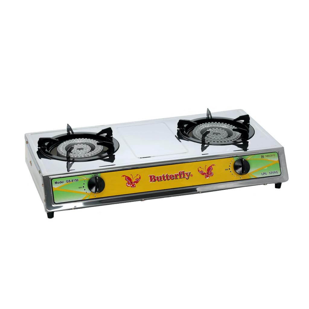 Butterfly Kompor Gas 2 Tungku Api Besar Api Seribu GS-8150