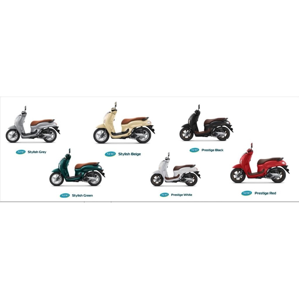 New Honda SCOOPY PRESTIGE & STYLISH SmartKey 110cc