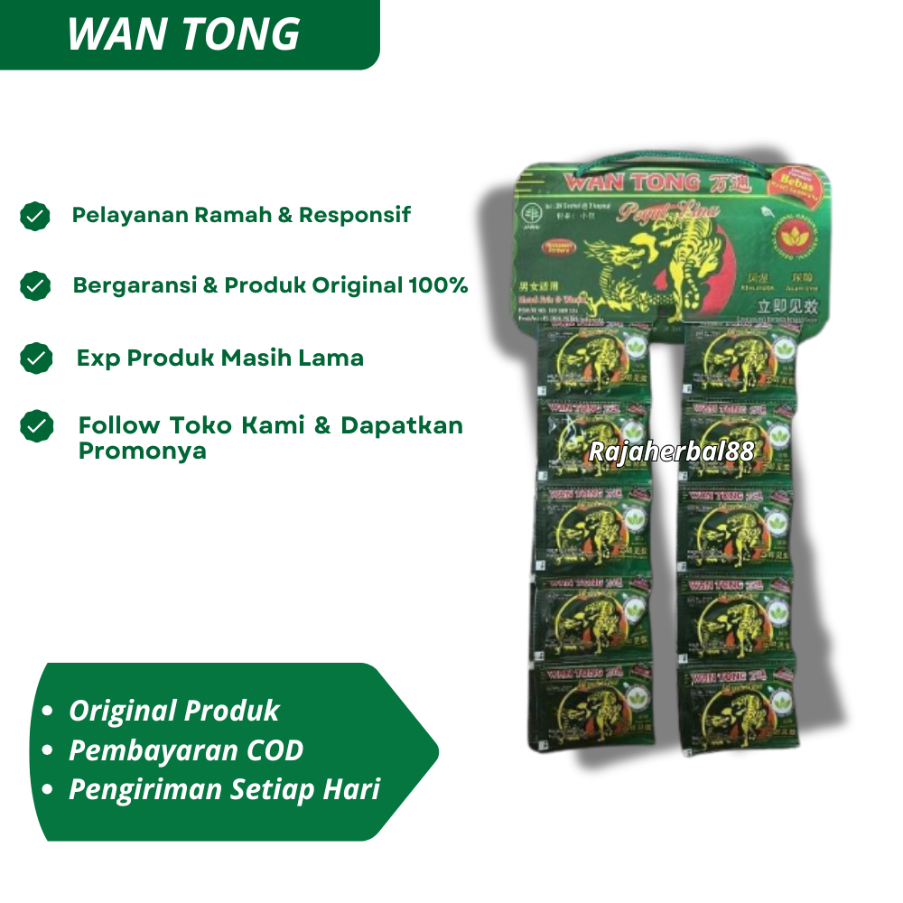 Wantong Original Kapsul Pegal Linu 20 Sachet