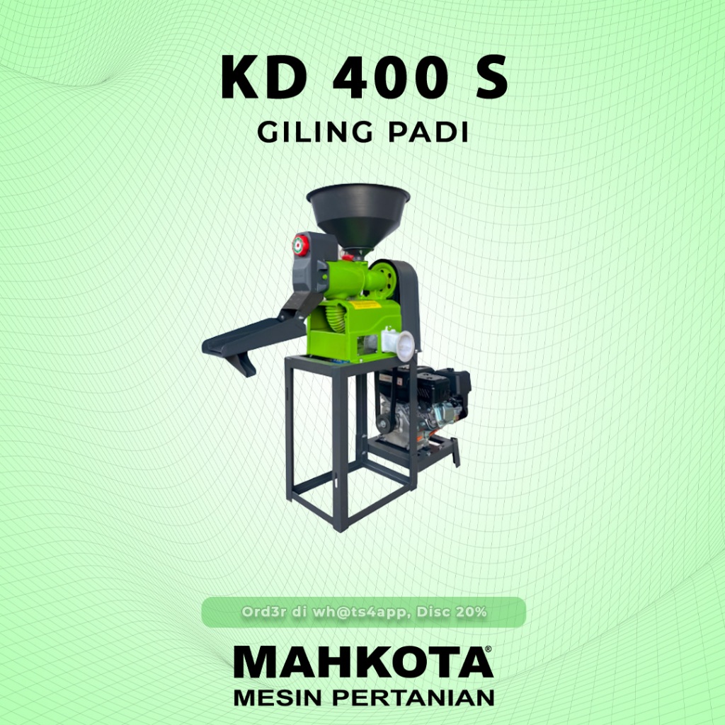 MAHKOTA MESIN GILING PADI JAGUNG MINI KD-400 S