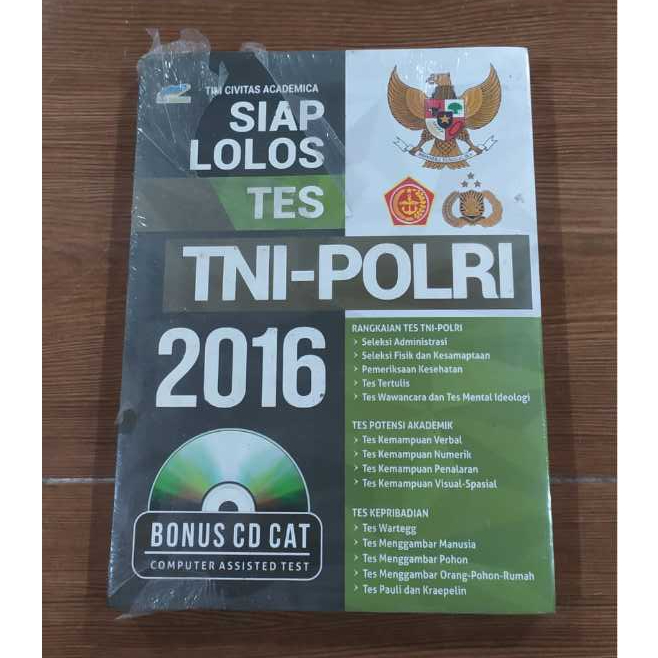 BUKU ORI STOCK LAMA SIAP LOLOS TES TNI - POLRI 2016 - TIM CIVITAS ACADEMICA - HUTA MEDIA