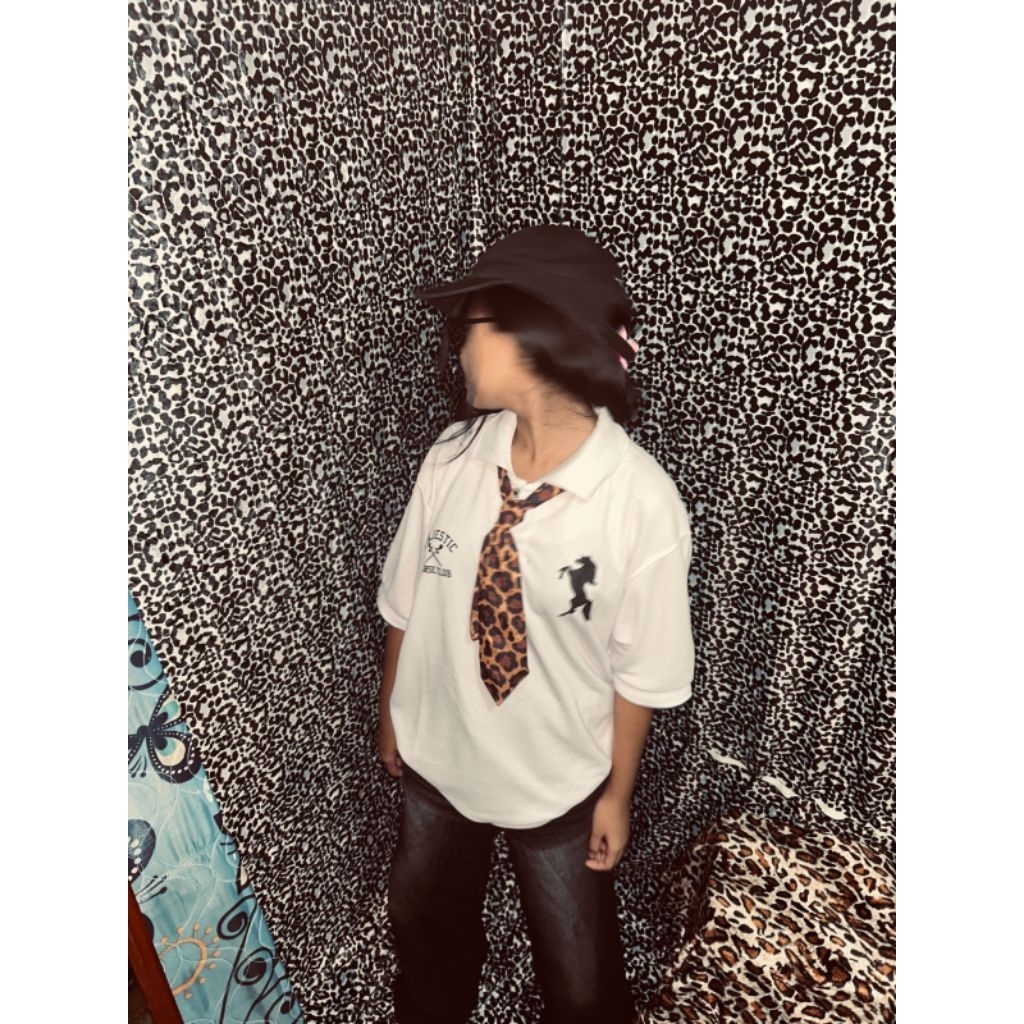 Dasi Leopard | Dasi Nanami Kento | Dasi Kantor Motif Leopard | Dasi Jujutsu Kaisen Leopard