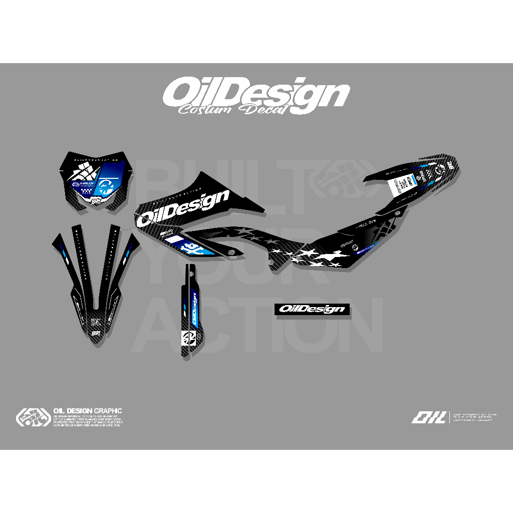 DECAL OILDESIGN TERBARU untuk wr155 hitam update