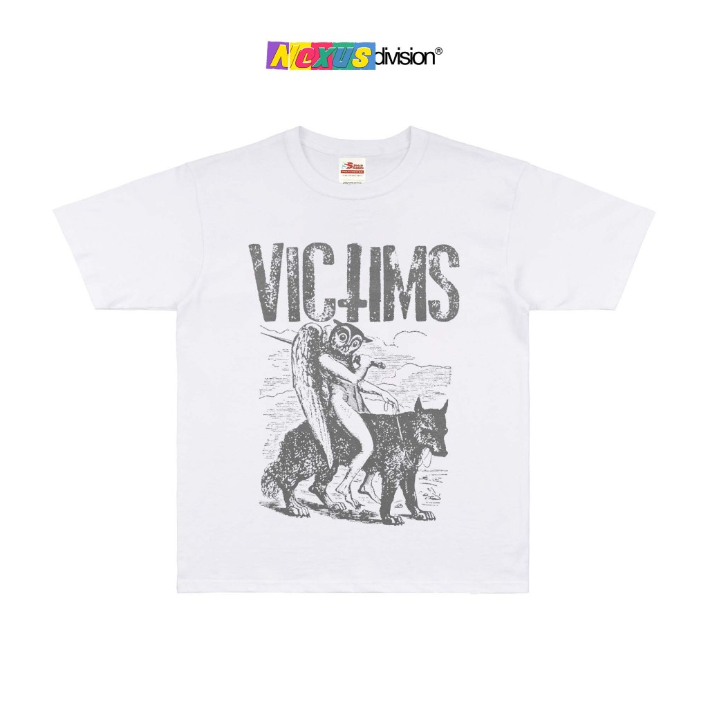 Victim - Victim Tshirt White - Kaos Band Heavy weight 16s