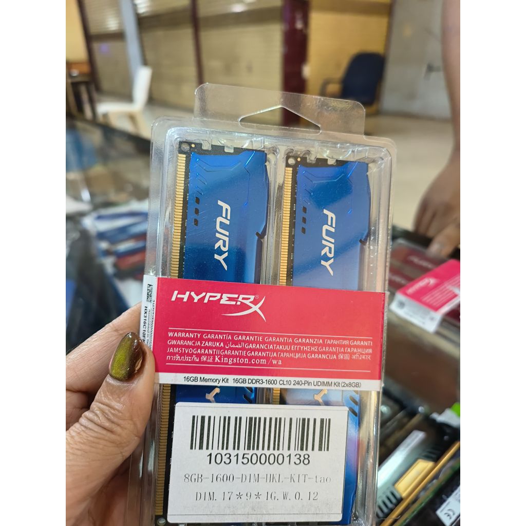 Ram 16  gb ddr 3 twin Kingston ori new