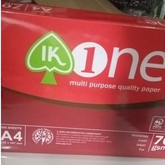 kertas a4 Aone 70Gsm 1 rim