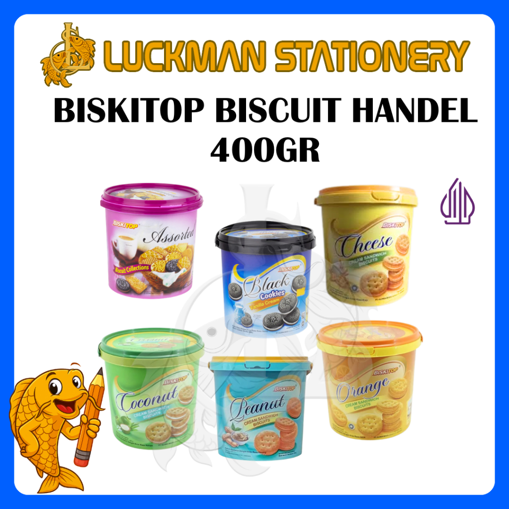 BISKITOP BISKUIT 400GR / BISKITOP EMBER HANDEL / BISCUIT ASSORTED / BISKUIT LEBARAN [LUCKMAN STATION