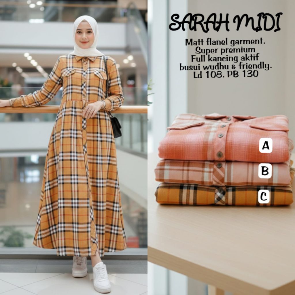 Sarah Semi Dress by FC | Gamis Kotak | | Dress Katun | | Gamis Santai |