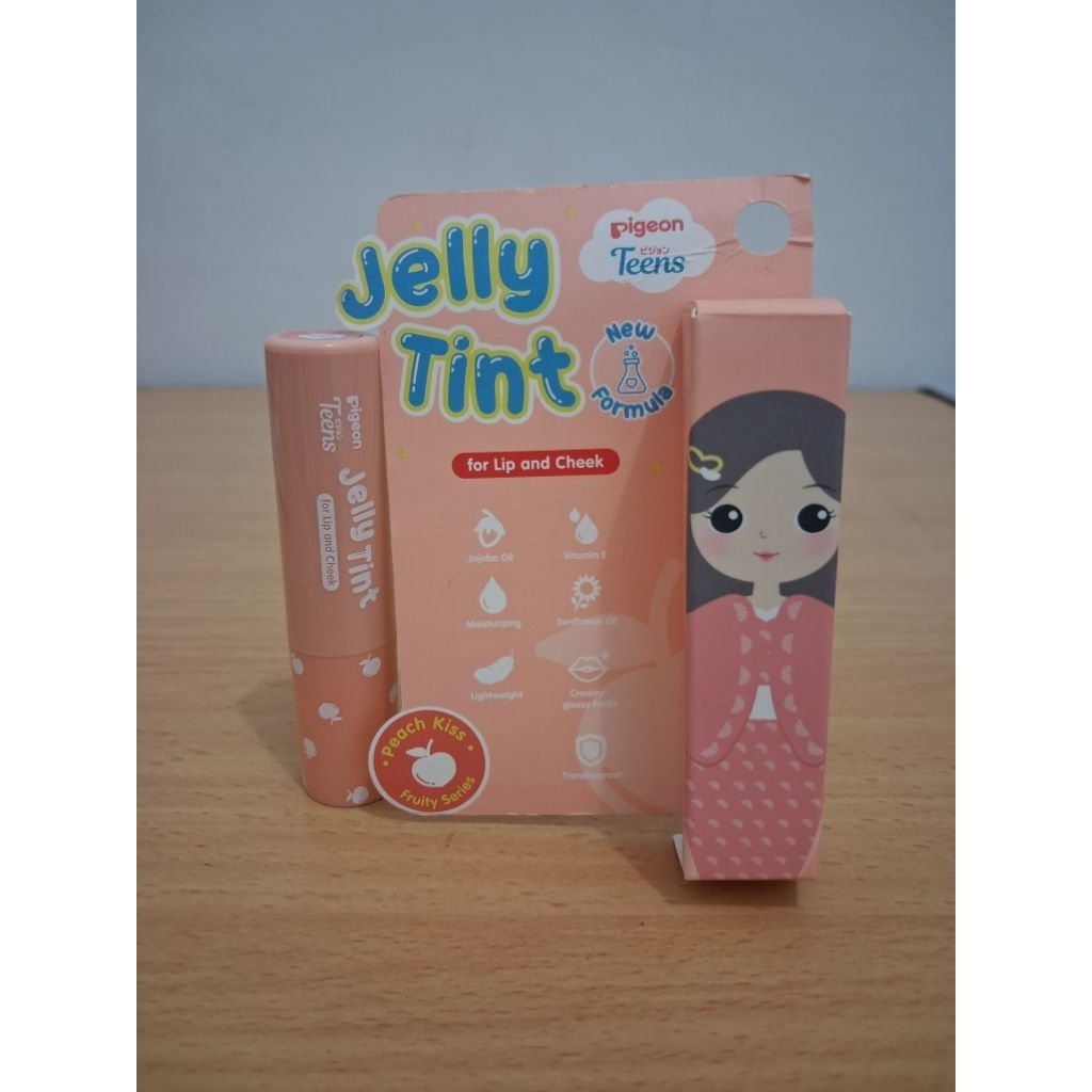 Pelembab Bibir Pigeon Jelly Tint Cherry Kiss - Melembabkan, Anti Cracking, Tahan Lama