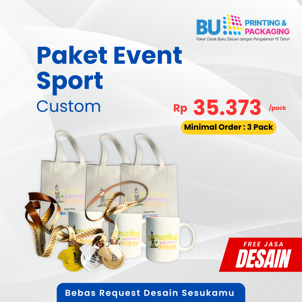 Paket Event Sport Custom | Medali Custom | Paket Hadiah Olahraga Medali | Hadiah Kejuaraan Custom