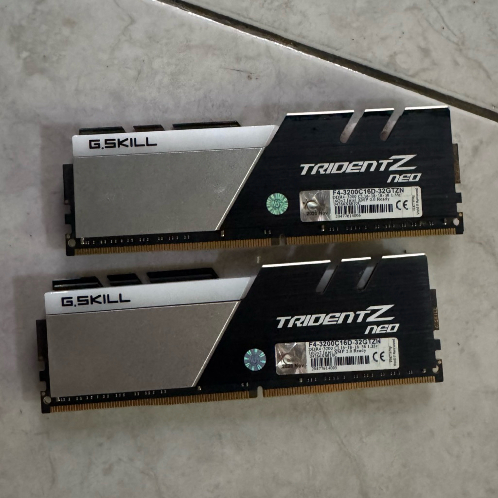 ram 16x2 32gb ddr4 3200mhz rgb second