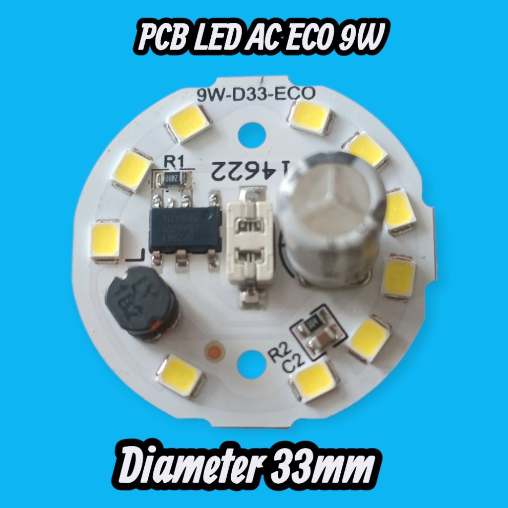 PCB LED AC 9W eco