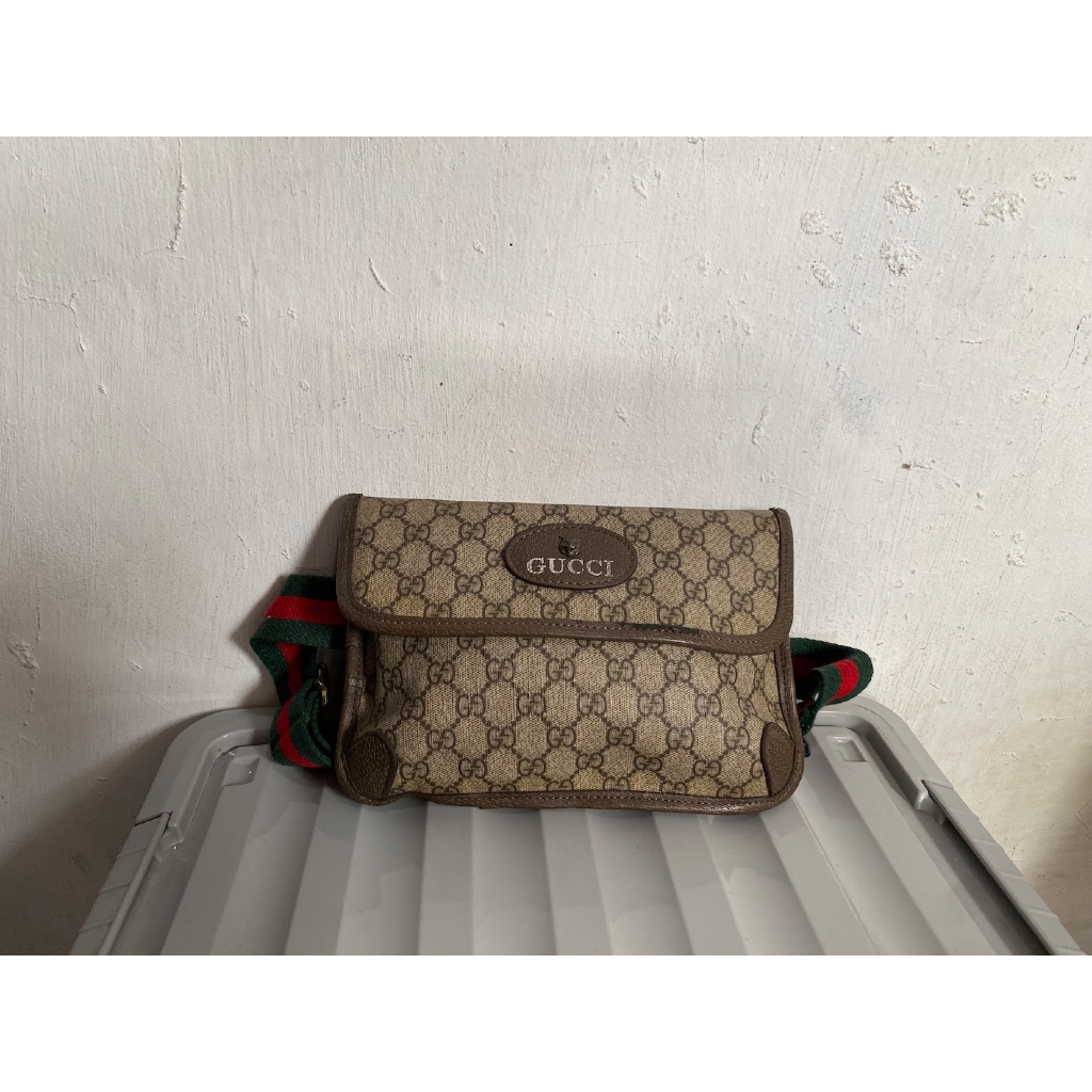 tas waist bag sling wanita pria brand Gucci signature