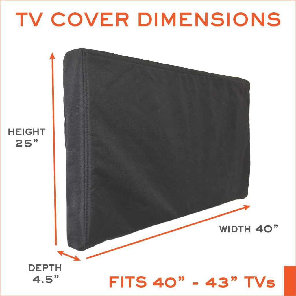 Cover TV LED LCD Waterproof - Sarung Penutup TV indoor/outdoor Anti Debu & Air Premium (24-32-75 Inc