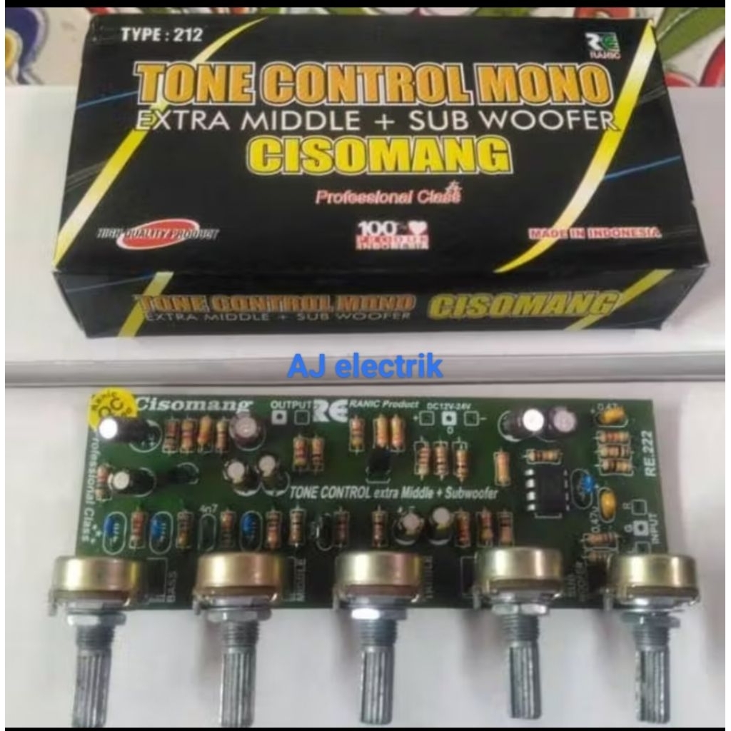 KIT Tone Control Mono Midle Plus Subwoofer Cisomang. Kulitas Terbaik Untuk Audio Anda.