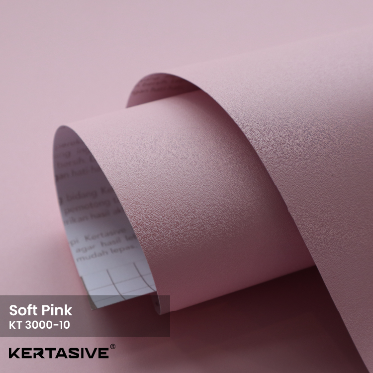 Soft Pink KERTASIVE PVC Interior Film - Roll (50 meter)