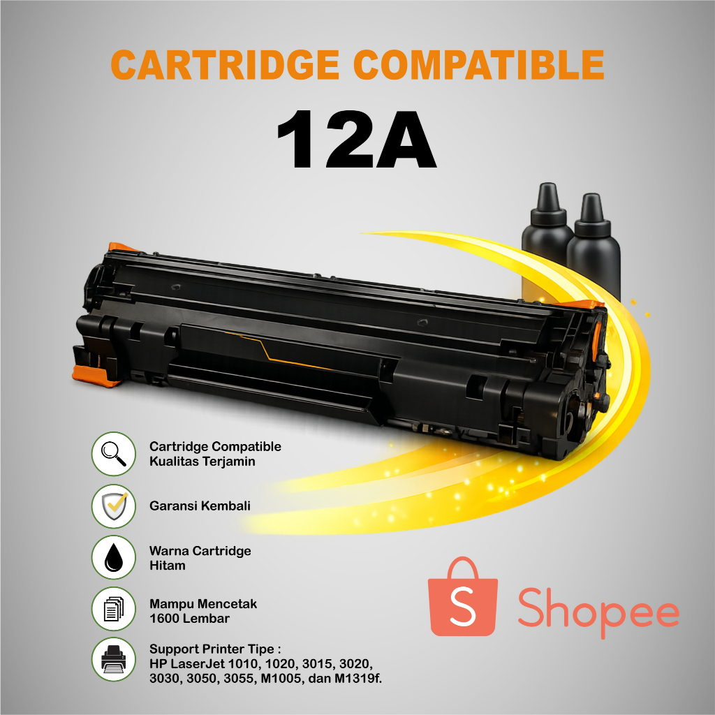 Cartridge Toner 12A - Compatible
