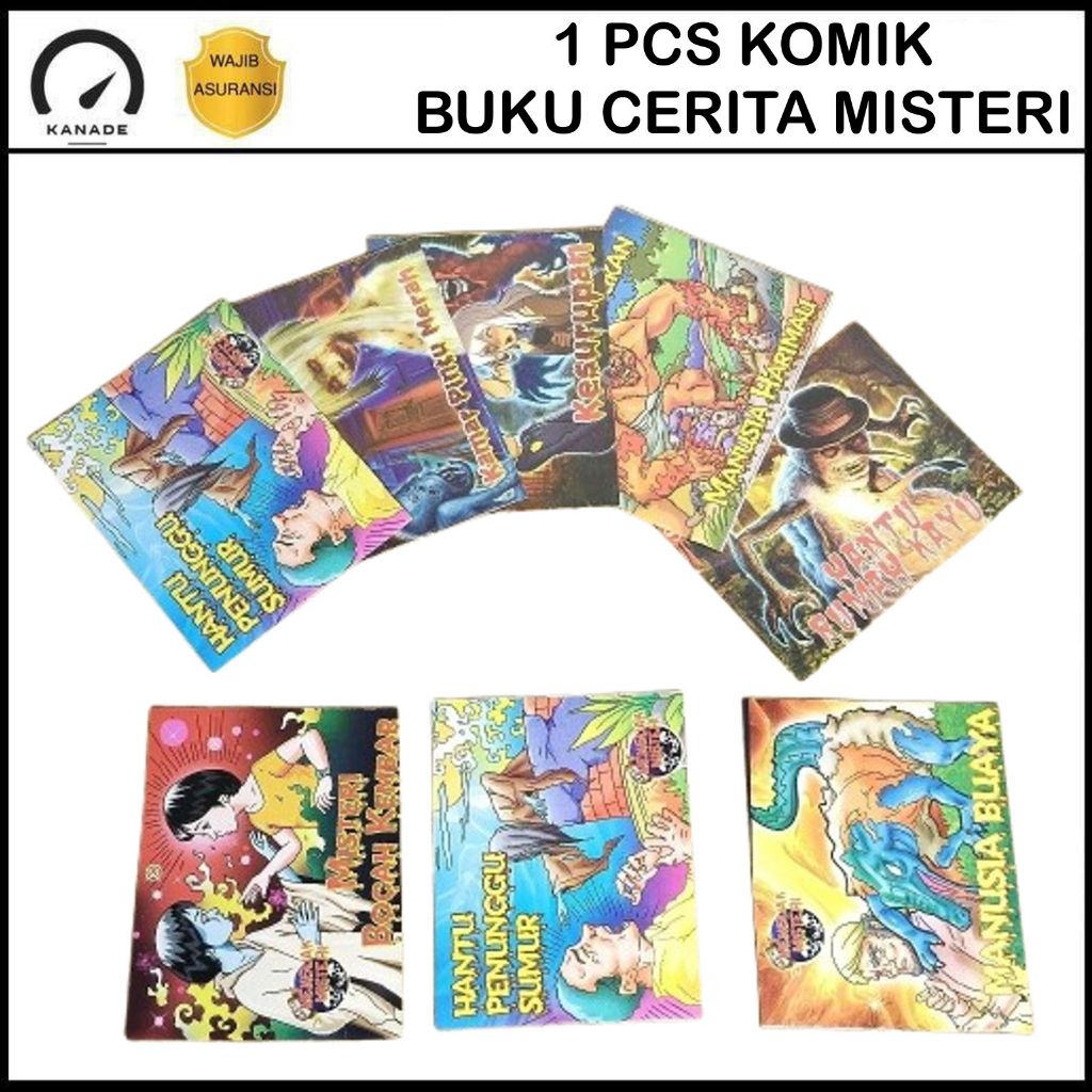 1 PCS Komik Tanggung Misteri Komik Buku Cerita Buku Cerita Pendek Misteri Horror Hantu