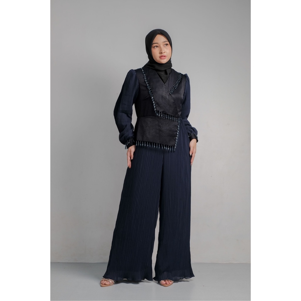 Qoni | Gaun Vivian Dress | Gaun Pesta Premium | Gaun Payet | Mewah