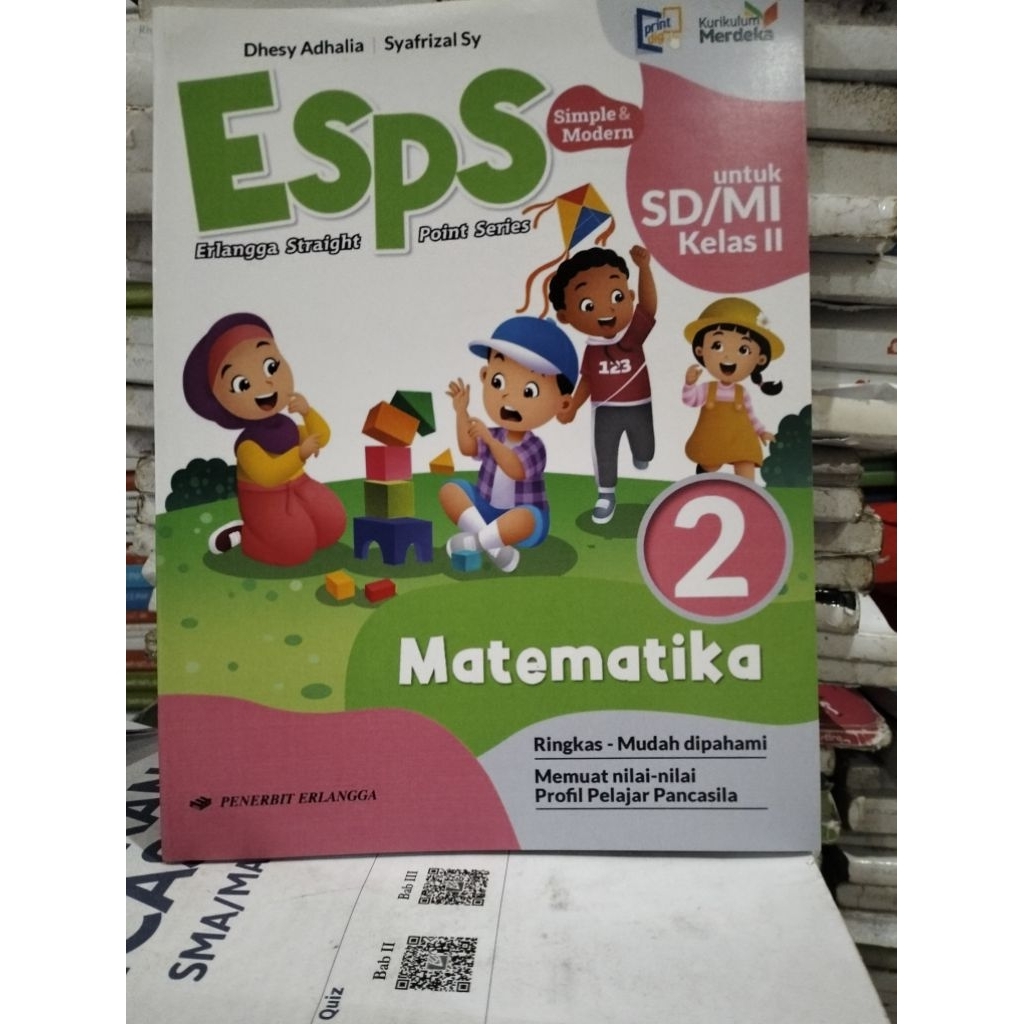 buku esps matematika kelas 2 SD Erlangga