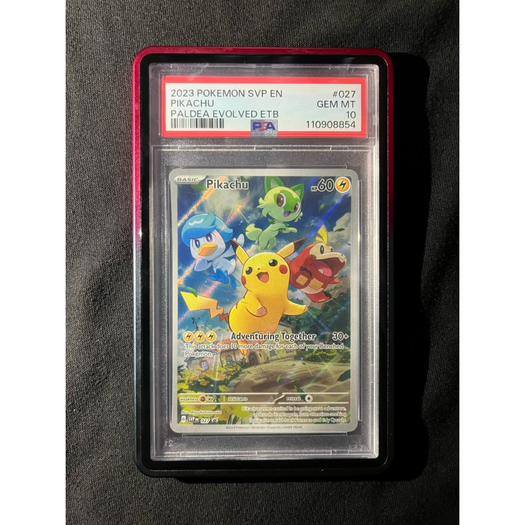 Slab Pokemon PSA 10 - Pikachu Paldea Evolved ETB Promo English