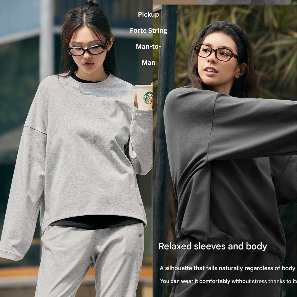 Sweatshirt Wanita Lengan Panjang (STL141 FORTE SWEATSHIRT)