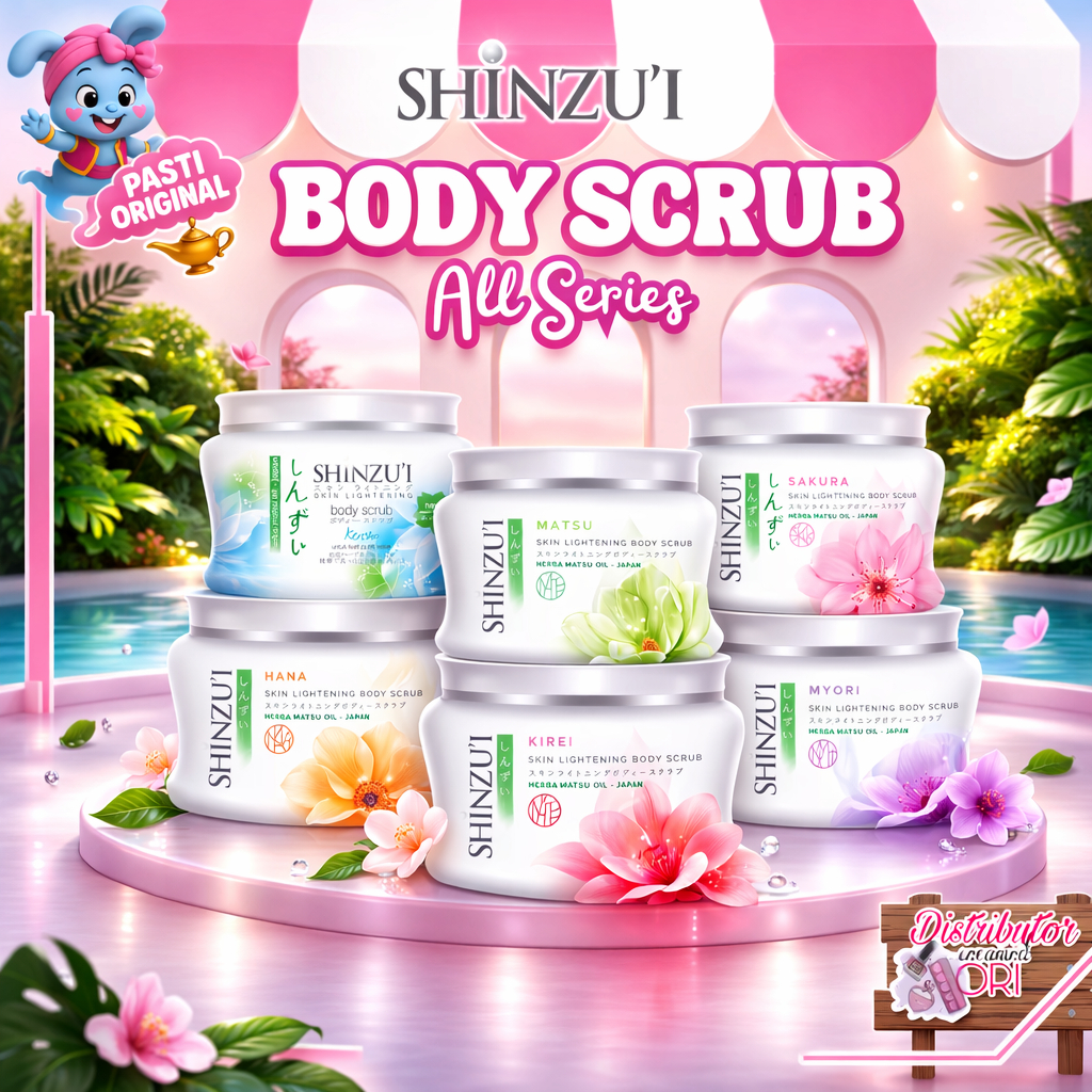 SHINZUI Body Scrub LULUR 200 Gr -110Gr /All Series / KIREI / KENSHO / MATSU  / SAKURA | Distributor 