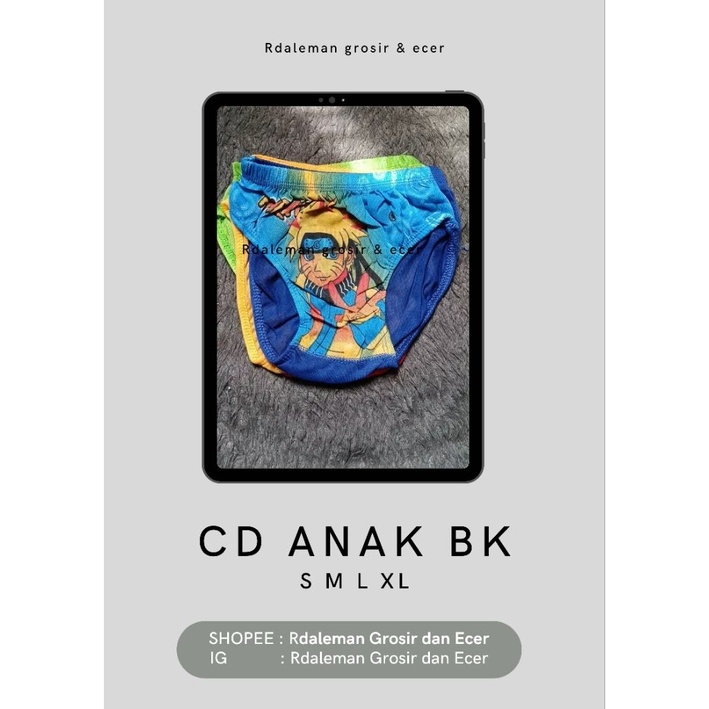 CD celana dalam anak laki laki/cowok umur 8-10 Tahun ukuran XL