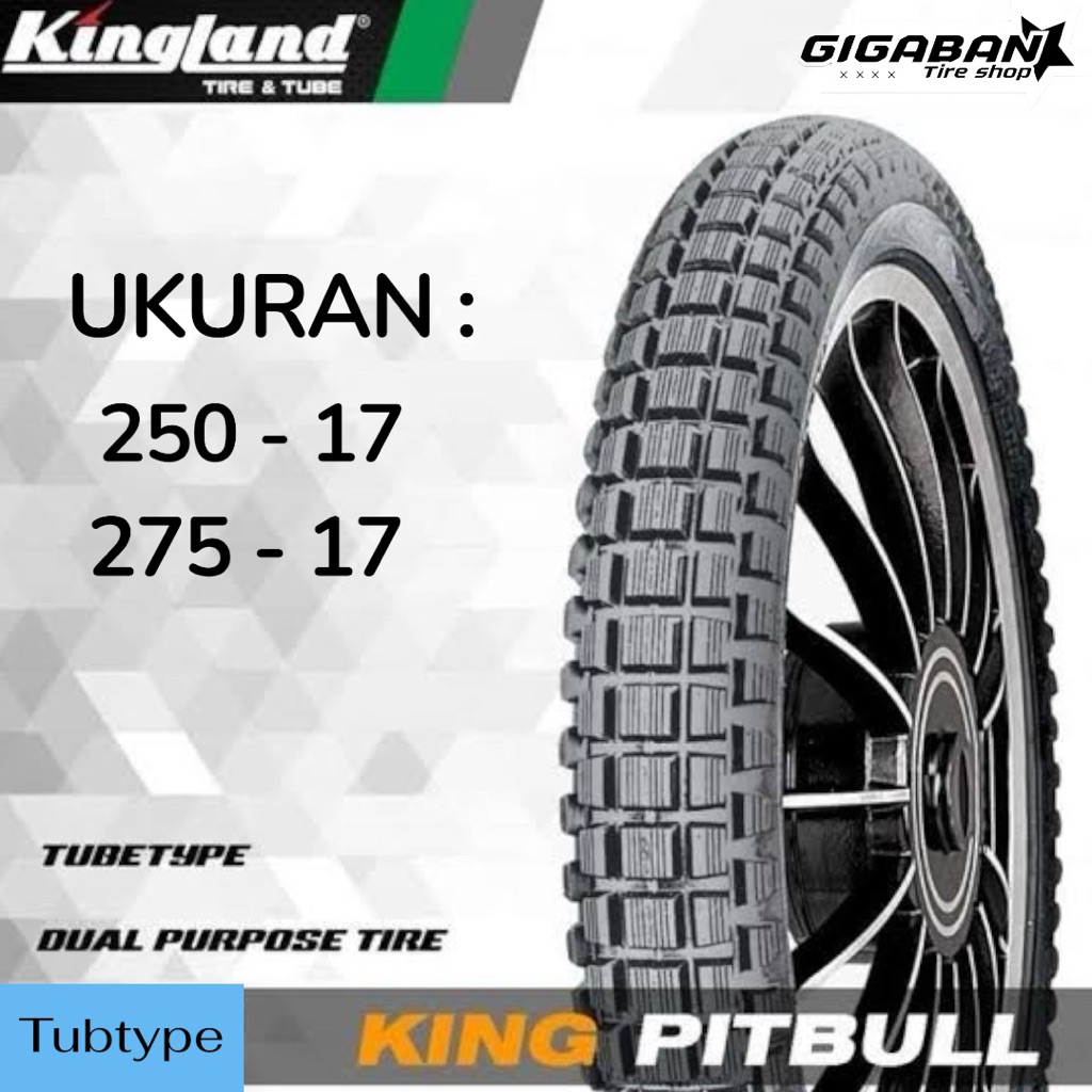 Baru Original  Ban Motor Tahu kecil Ring 17 Ukuran 250 Atau 275 Kingland