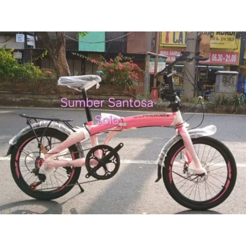 SEPEDA LIPAT PHOENIX 20 INCH CAKRAM TERBARU HARGA PROMO