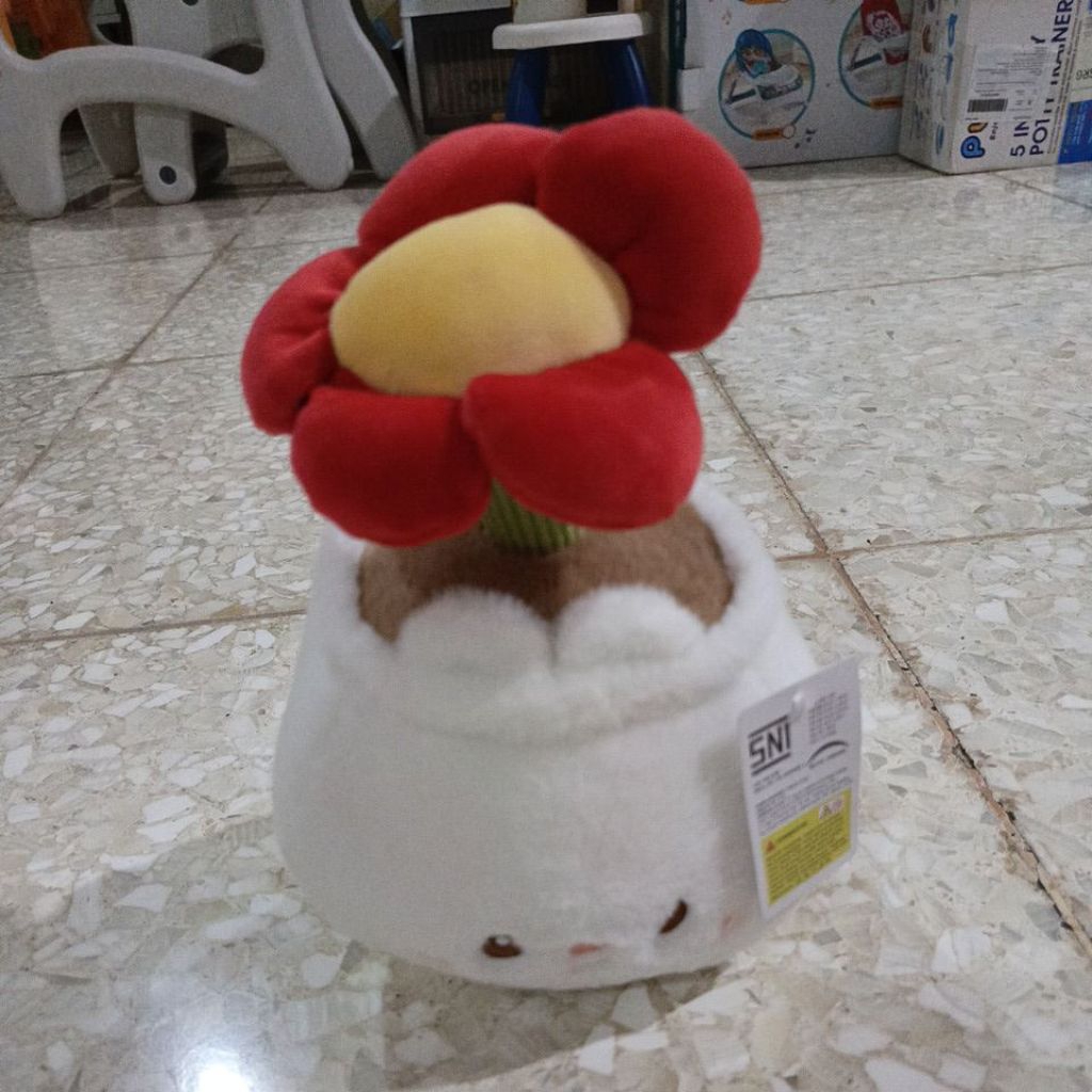 Boneka bunga dalam pot / boneka pot bunga