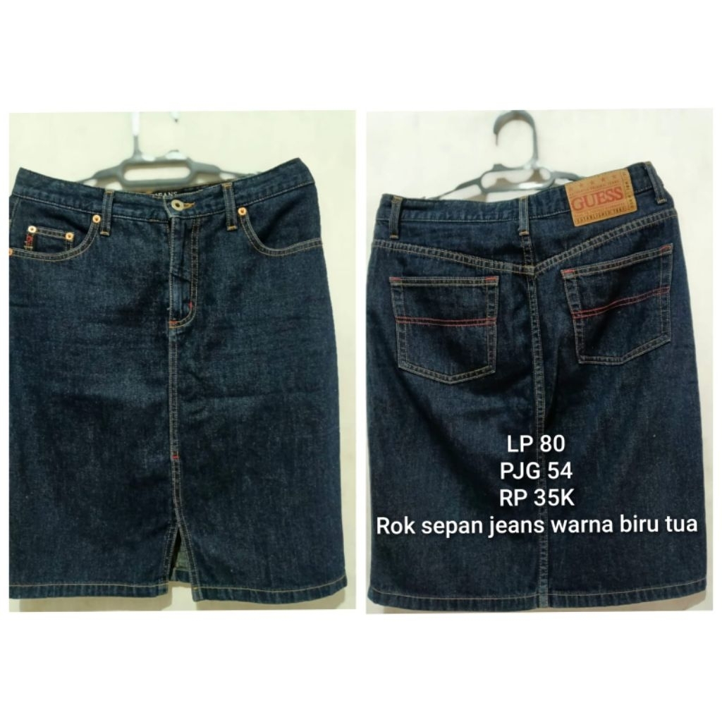 rok sepan jeans rok jeans wanita bawahan wanita rok kerja