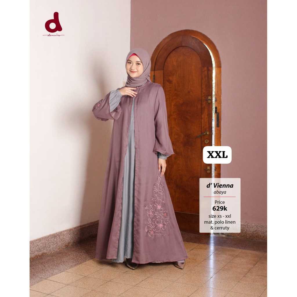 ABAYA DANNIS d'Vienna / ABAYA TERBARU DANNIS / GAMIS LEBARAN 2026