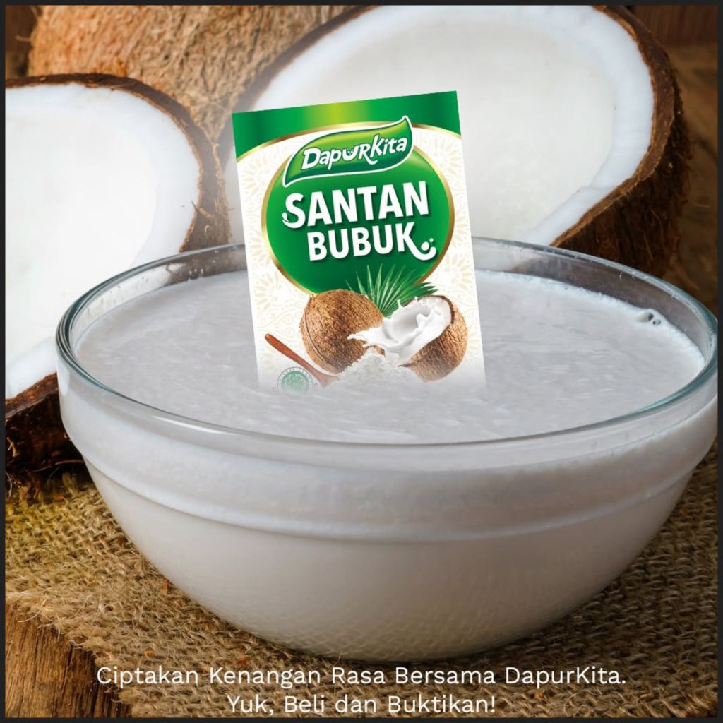 santan bubuk dapurkita 10pc / santan bubuk / santan bubuk halal bpom / santan bubuk masak satset