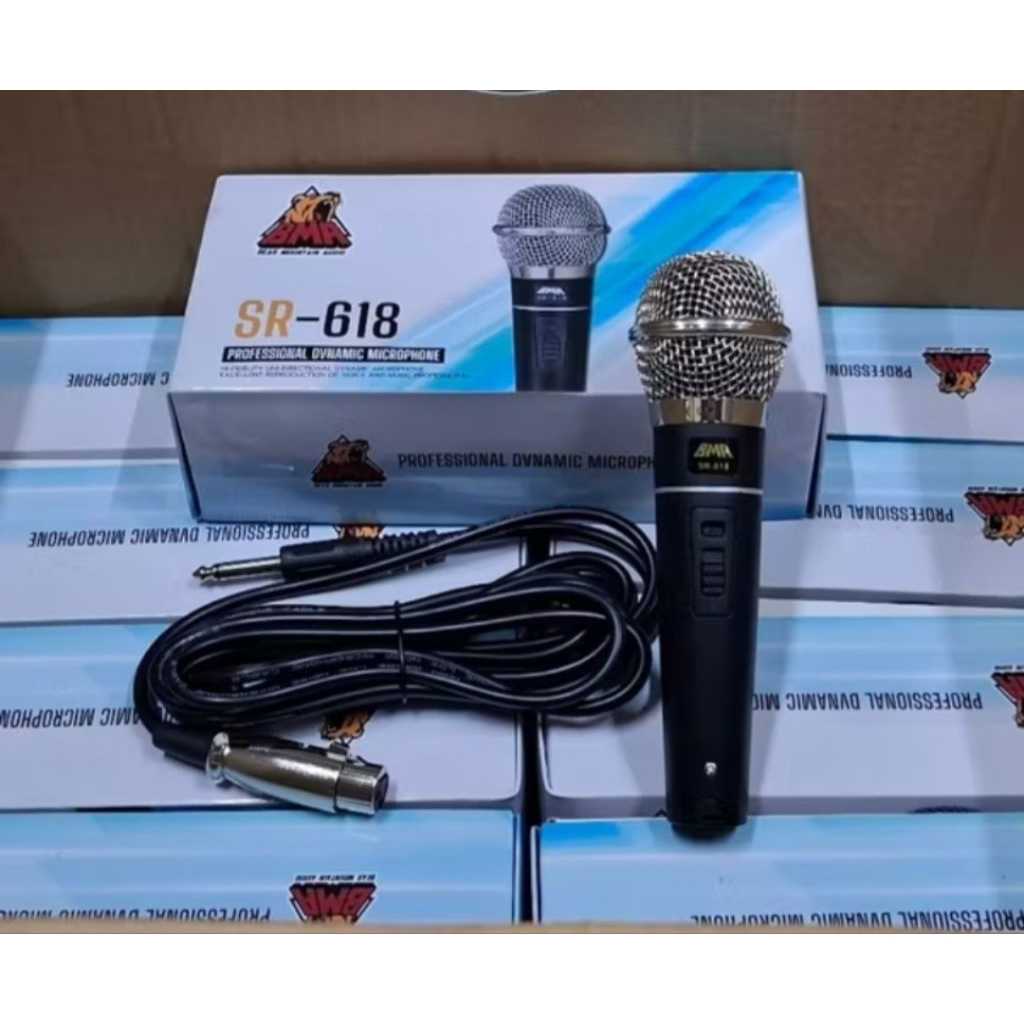Mic Bma Sr617/SR 618  Mikropon Vokal Sr 617 Mikrofon Kabel Sr-617 original