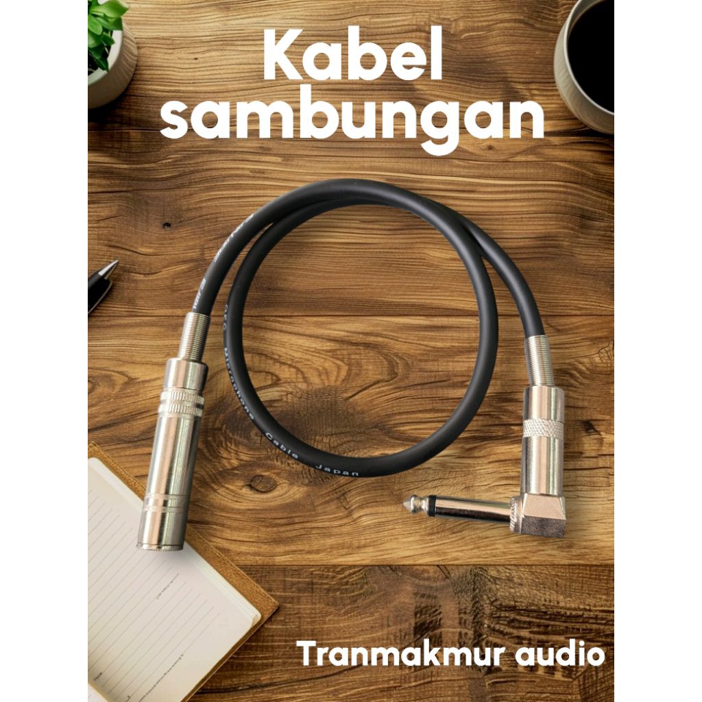 Kabel Extension Kabel Sambungan Mic Jack 6,5mm Male to Female Sambungan