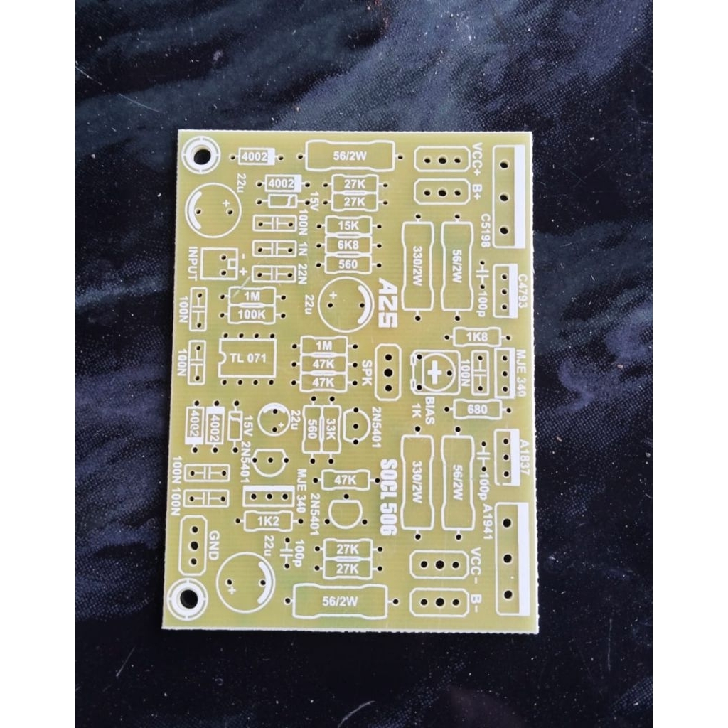 PCB Driver SOCL 506 TEF Bias Servo Fiber FR4