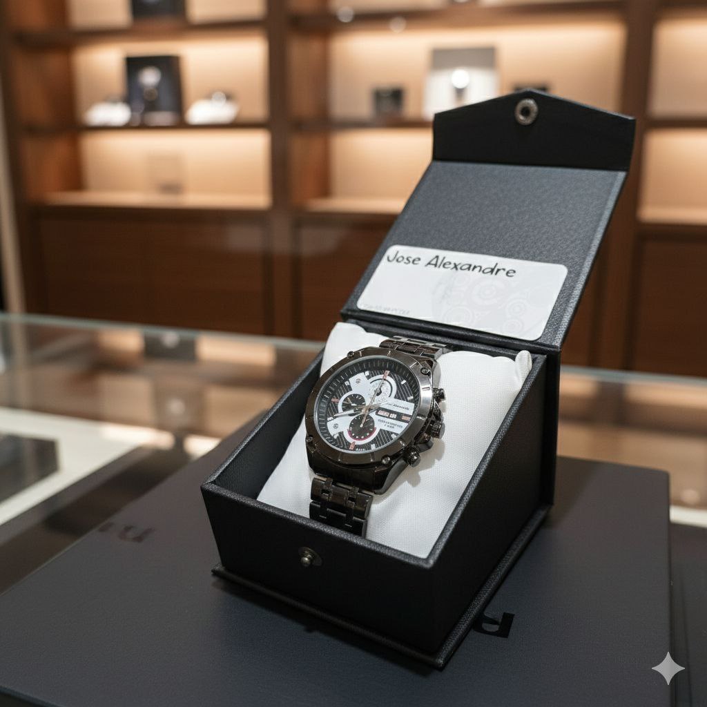 Jam Tangan Pria Jose Alexandre Tanggal Hari Free Box + Baterai