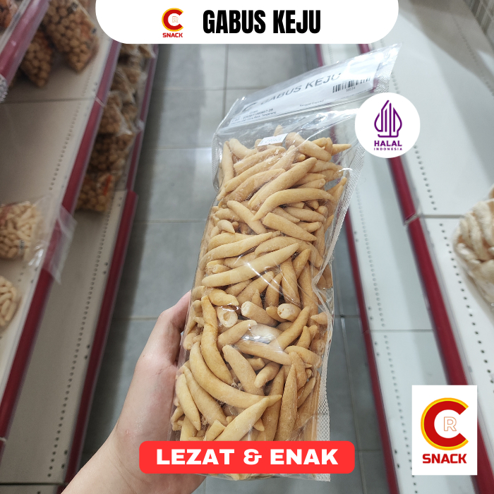 GABUS KEJU SUPER 300g Gurih Enak Halal Renyah Snack Keju Garing Kriuk Pas Telur Gabus Premium